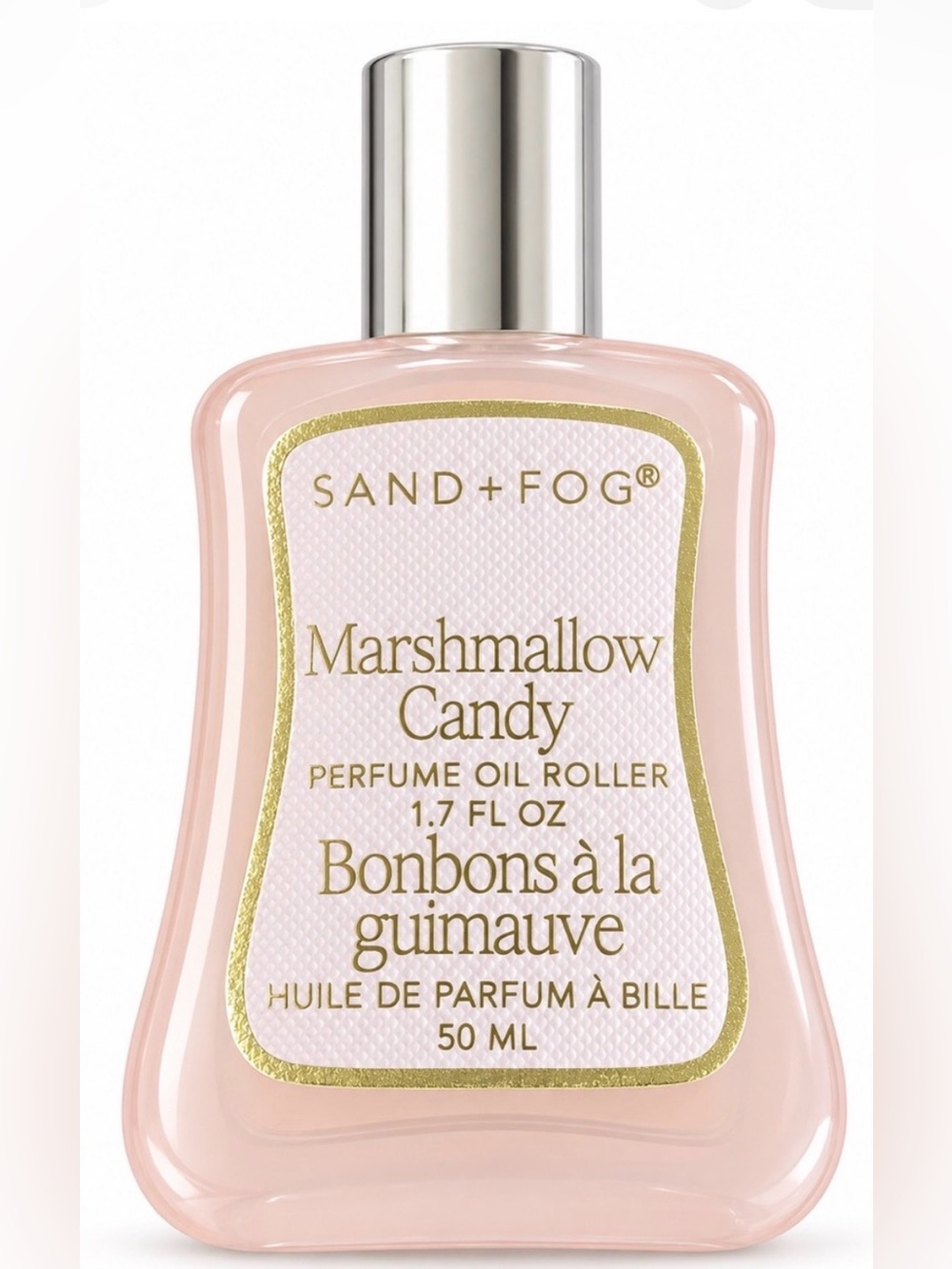 SAND + FOG Marshmallow Candy Perfume Oil Roller — Soft Pink